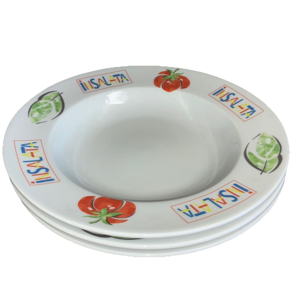 Studio Nova Salad Supreme Bowl 12.5" Large Pasta Insalata Set Of 3 Made In Italy